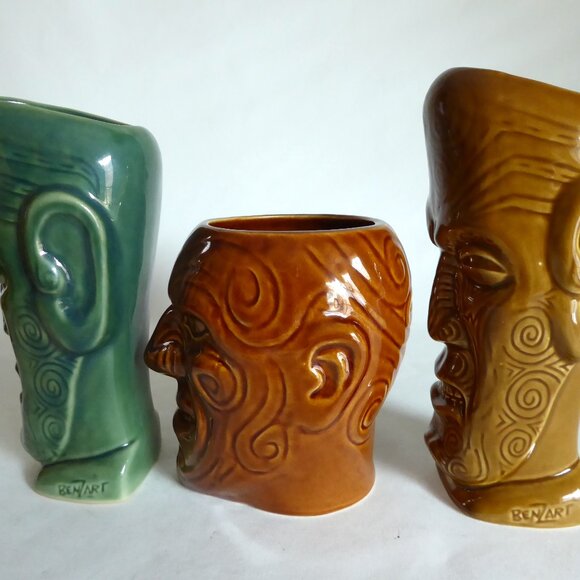 NEW 2006 TIKI FARM BENZART VICIOUS & MALICIOUS CERAMIC TIKI MUG LOT - Picture 7 of 14
